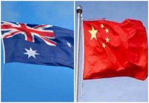 Australia-China Flags-PP9QF72X