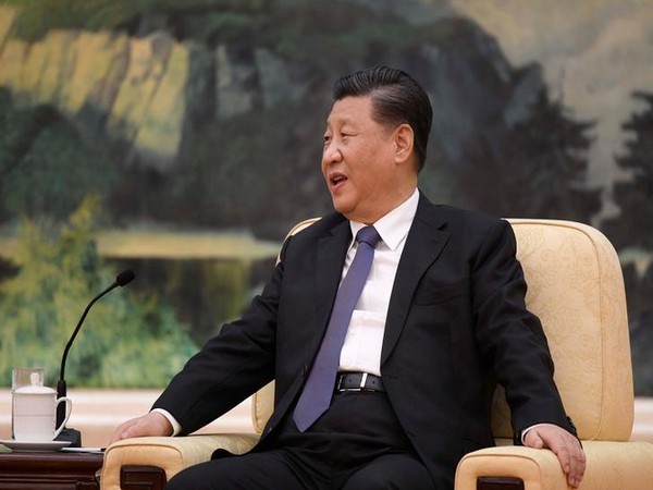 Chinese President Xi jinping speaks during a meeting with Tedros Adhanom, director general of the World Health Organization, at the Great Hall of the People in Beijing