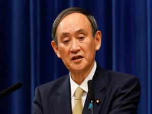 Japan's PM Suga holds a news conference in Tokyo