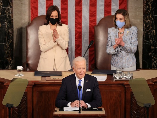 U.S. President Joe Biden's first address to a joint session of the U.S. Congress in Washington