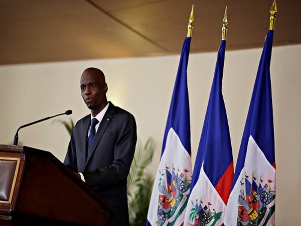 Haiti's President Moise speaks during the investiture ceremony of the independent advisory committee for the drafting of the new constitution at the National Palace in Port-au-Prince