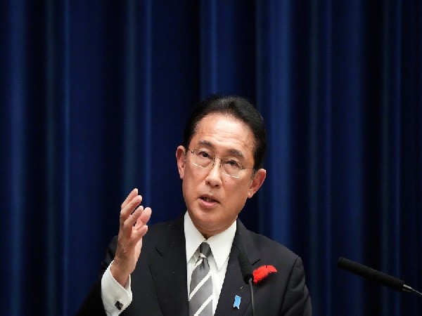 Japanese Prime Minister Fumio Kishida attends a news conference in Tokyo