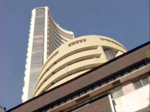 A view of the Bombay Stock Exchange as Sensex opens for the day