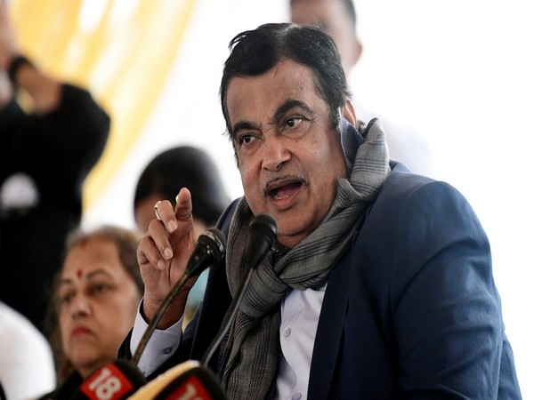 Union Minister Nitin Gadkari addresses a press confernce,