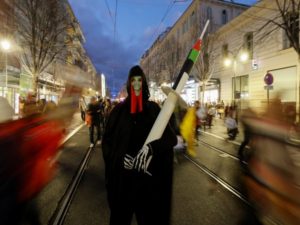 Protest against COVID-19 vaccine pass in Nice