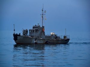 Ukrainian Navy hold drills in the Black Sea