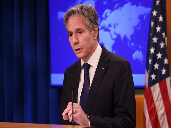 U.S. Secretary of State Antony Blinken holds a year-end news conference with news media gathered at the State Department in Washington