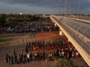 Migrants in Del Rio, Texas