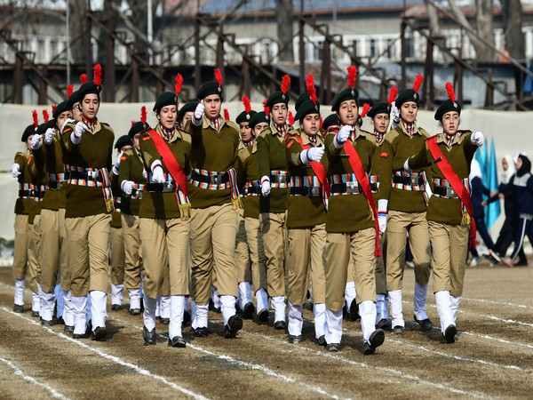 NCC girl cadets take part during full dress rehearsal