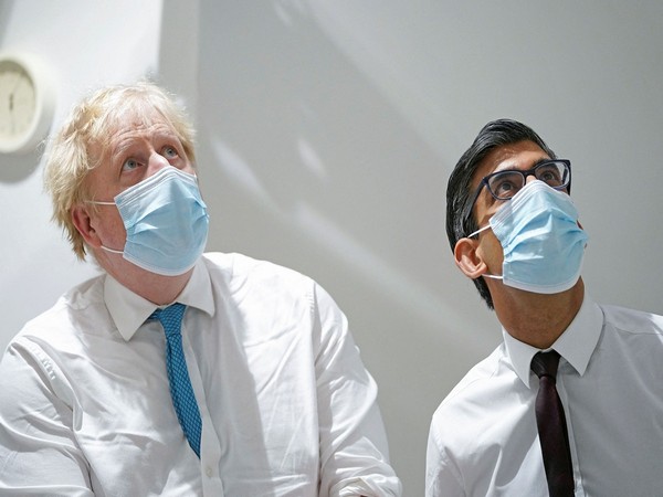 British PM Boris Johnson visits Maidstone Hospital in Kent