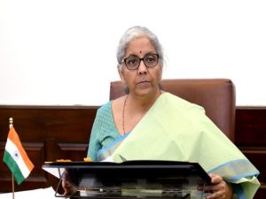 Nirmala Sitharaman chairing the 7th Annual Meeting of the Board of Governors of New Development Bank,