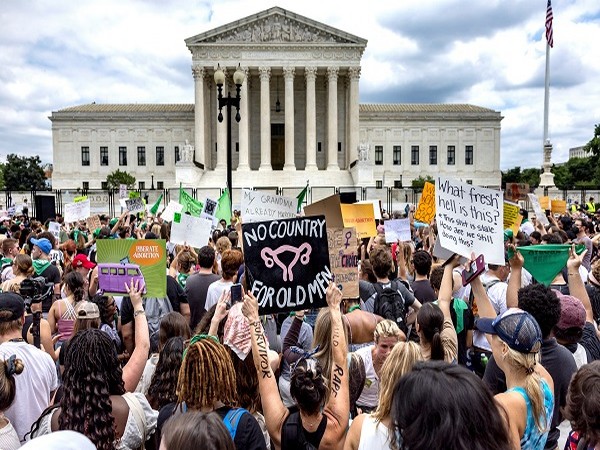 United States Supreme Court overturns the landmark Roe v Wade abortion decision