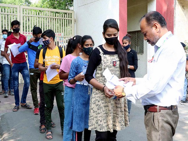 Aspirants appear for UPSC Defence Services Examination