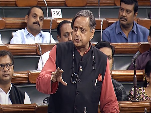 Congress MP Shashi Tharoor speaks in Lok Sabha