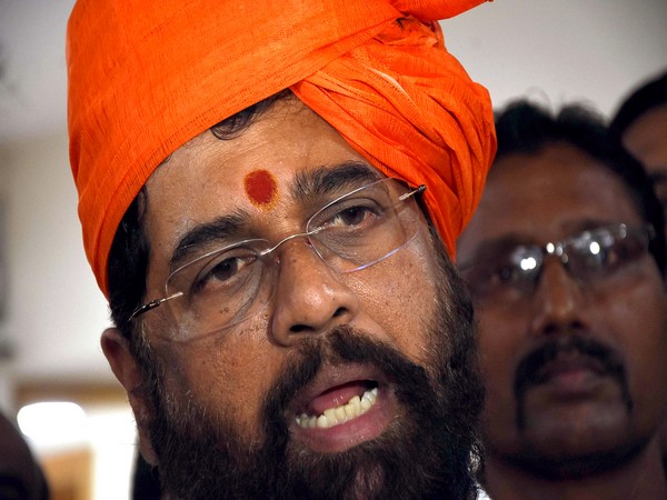 Shiv Sena leader Eknath Shinde after being elected as legislative party leader