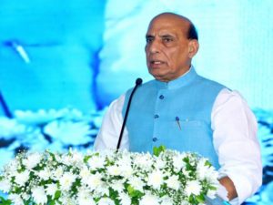 Rajnath Singh addressing at the Bharat Dynamics Limited (BDL)