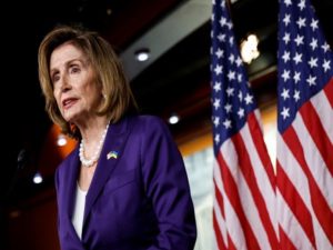 U.S. House Speaker Nancy Pelosi holds news conference on Capitol Hill in Washington