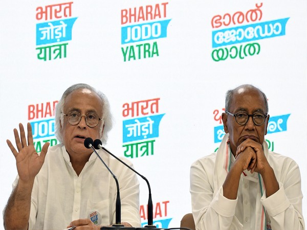 Jairam Ramesh and Digvijaya Singh release logo, tagline, and pamphlet of their 'Bharat Jodo Yatra'