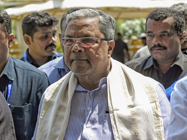 Siddaramaiah arrives to attend the first session of the Karnataka Legislative Assembly